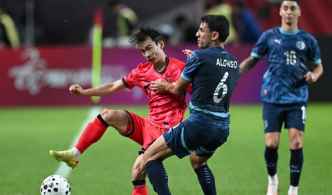 Selección de Paraguay vs Corea del Sur en Fecha FIFA