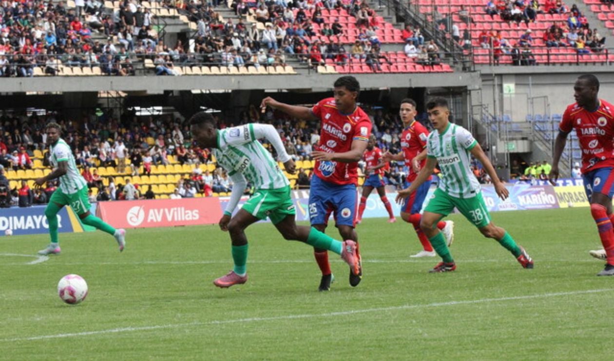 Nacional rescató un punto en Pasto: empate dramático en Liga Betplay
