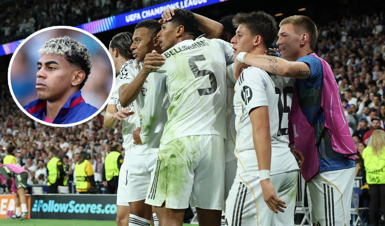 Lamine Yamal calentó el clásico Real Madrid Vs Barcelona