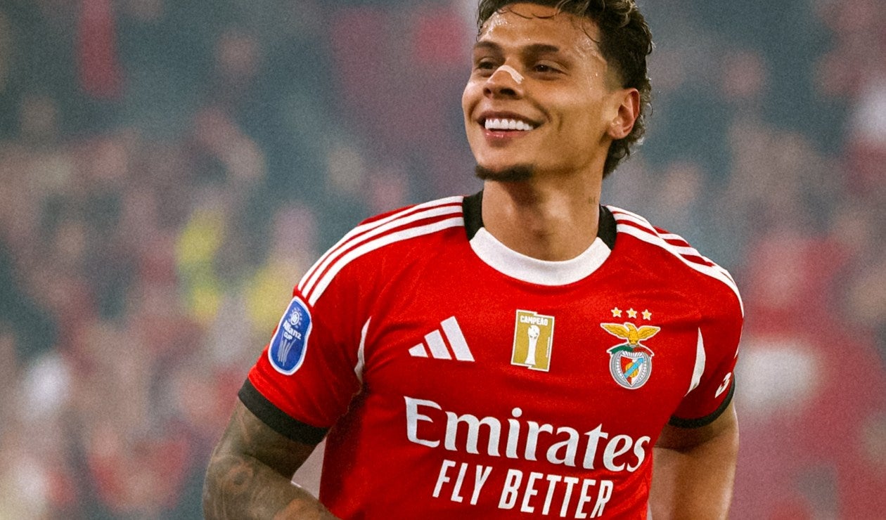 Richard Ríos con el Benfica