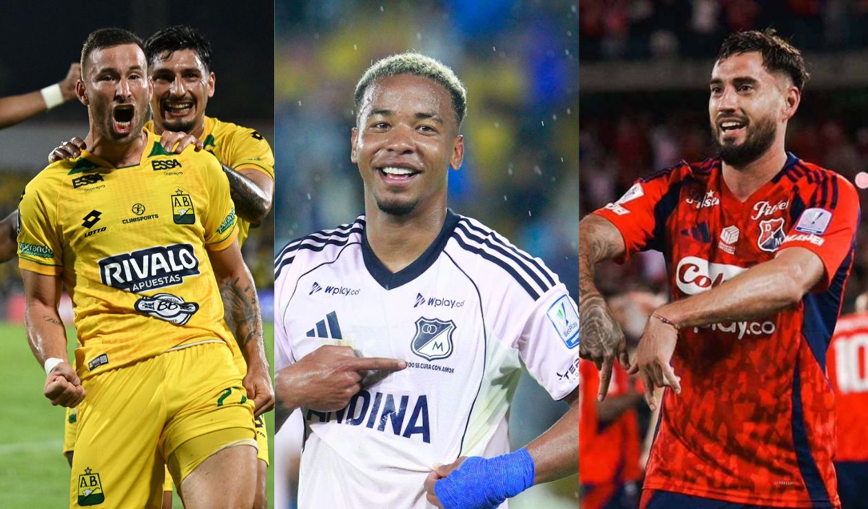 Así quedó la tabla de goleadores tras la fecha 17 de la Liga BetPlay