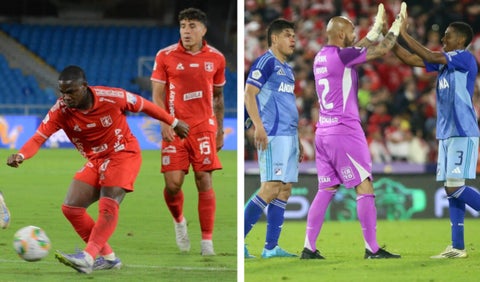 América de Cali y Millonarios en la Liga BetPlay 2025-II