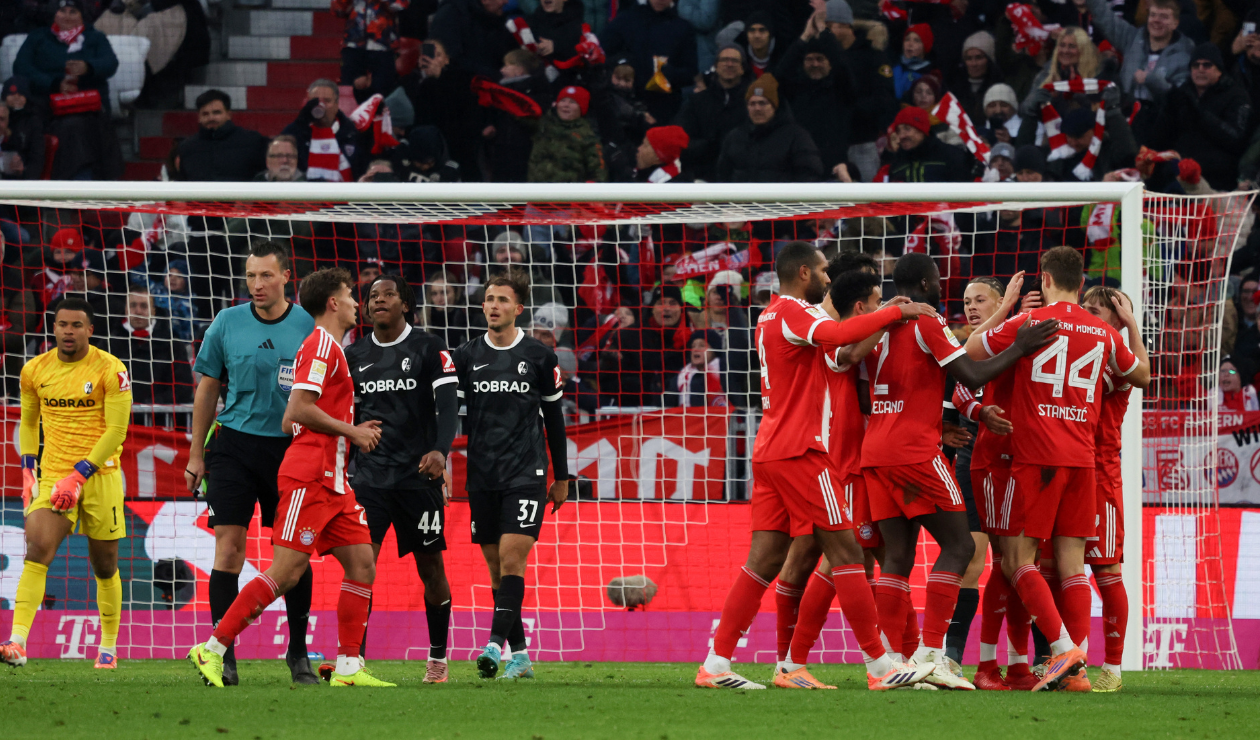 Luis Díaz jugo los 90 minutos en la aplastante victoria del Bayern Múnich