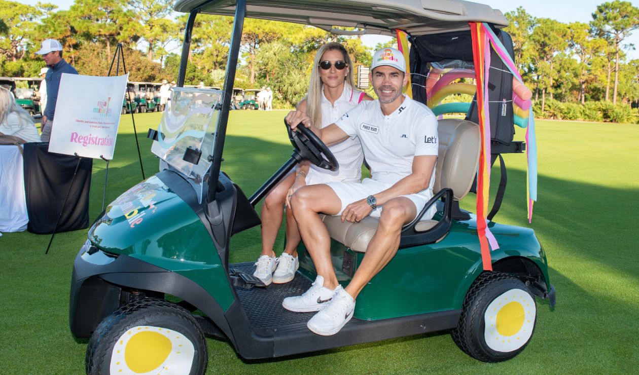 Camilo Villegas y su esposa María Ochoa