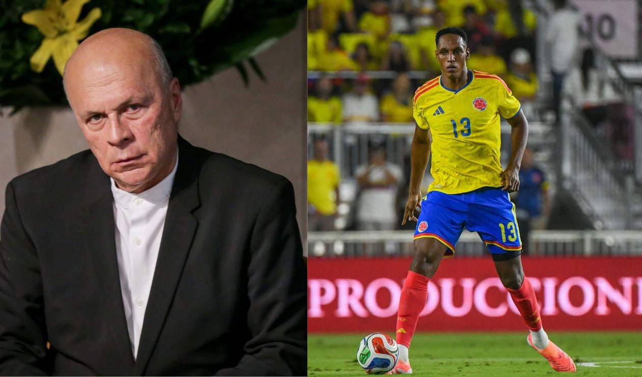 Carlos Antonio Vélez y Yerry Mina