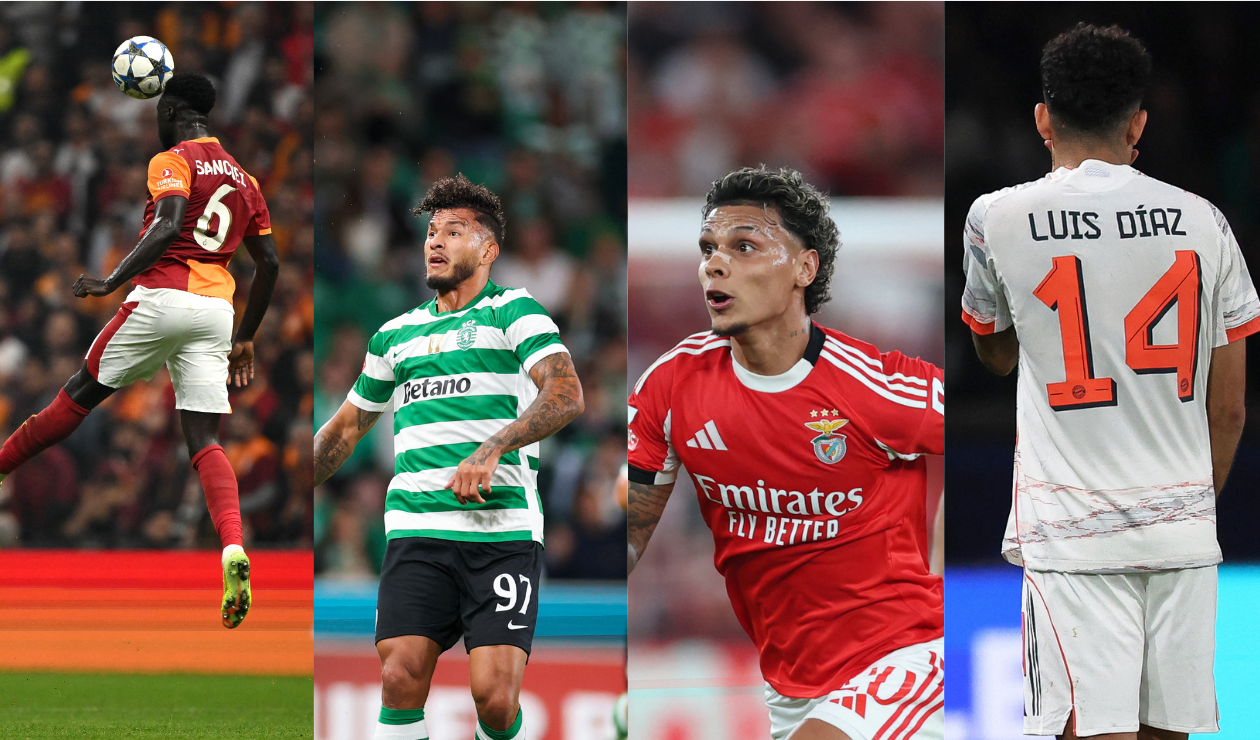 Se terminó una nueva fecha de Champions: Así van los colombianos