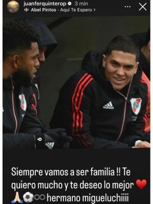 Miguel Ángel Borja y Juan Fernando Quintero