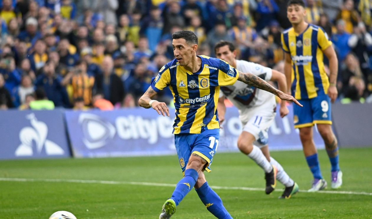 Ángel Di María quedó campeón del fútbol de Argentina