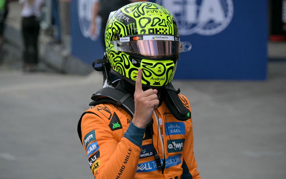 El inglés Lando Norris (McLaren), líder del Mundial de Fórmula Uno