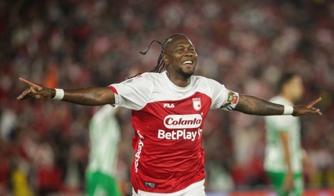 Hugo Rodallega con Santa Fe