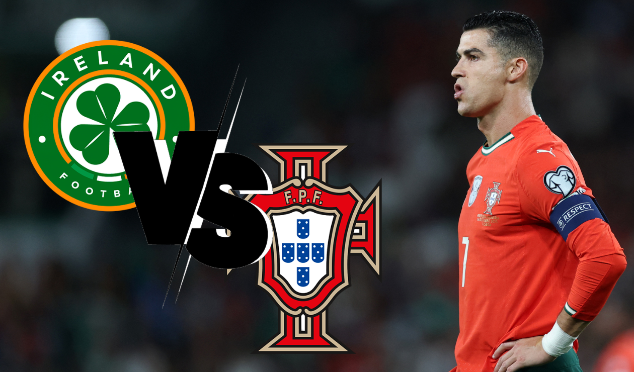 Así podrá ver en vio el partido entre Irlanda y Portugal por la fecha 5 de las eliminatorias europeas.
