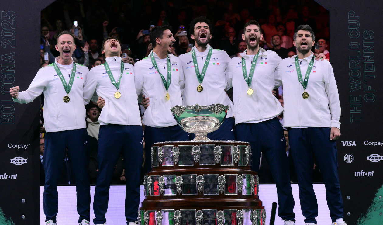Italia vuelve a imponerse en la Copa Davis: Se coronó ante España