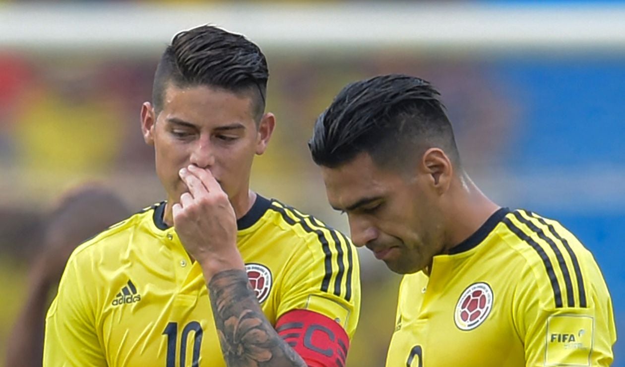 James Rodríguez y Radamel Falcao García