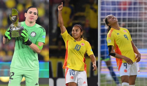 Katherine Tapia, Leicy Santos y Mayra Ramírez