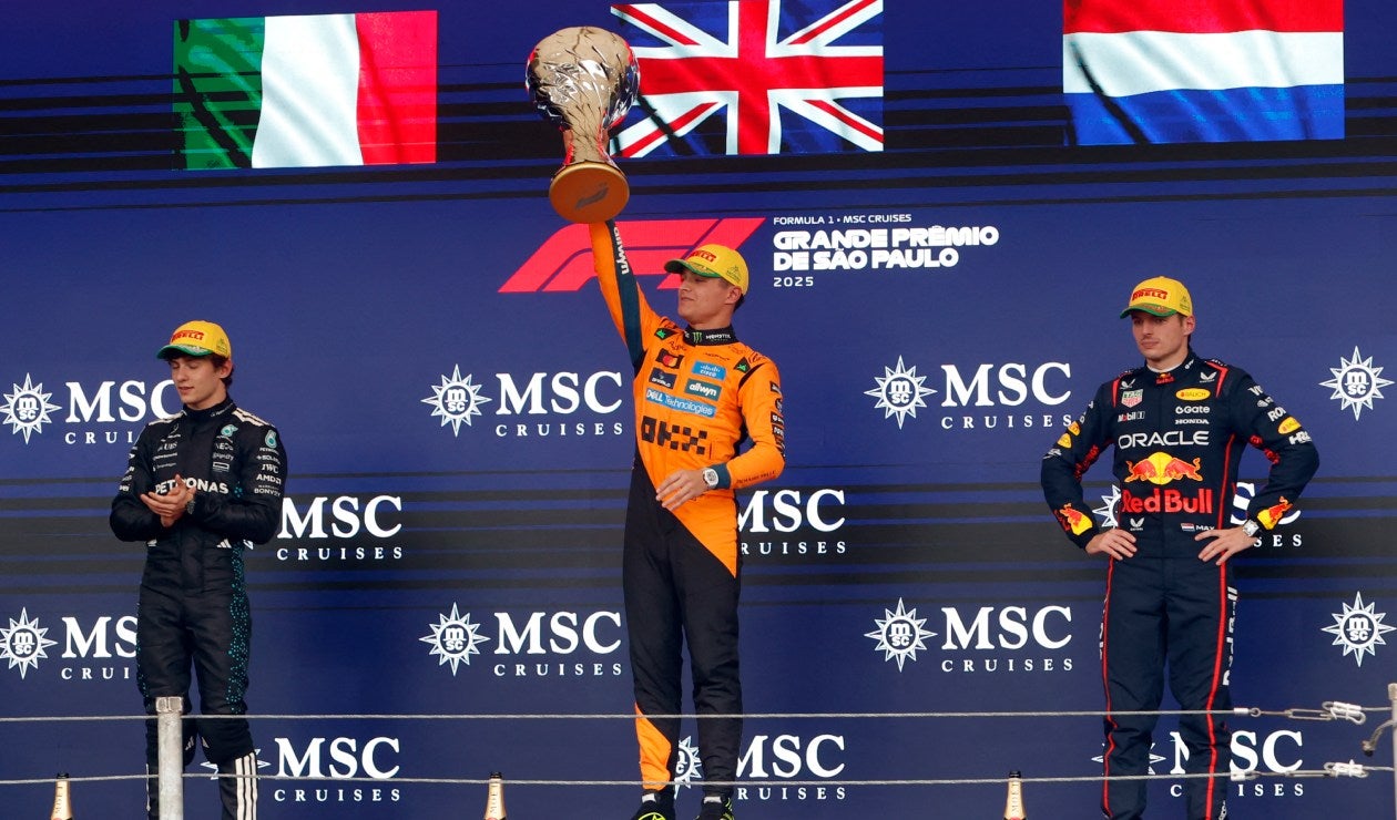 Lando Norris ganó el GP de Brasil