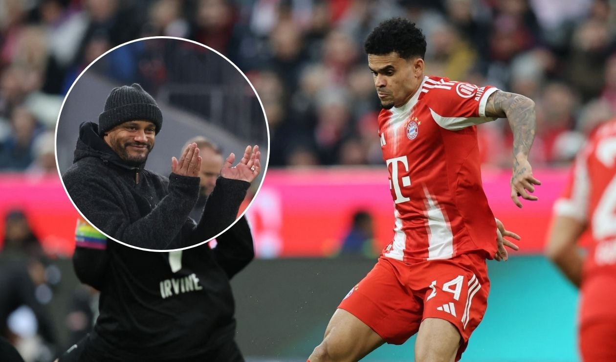 Vincent Kompany rendido a Luis Díaz tras su gran partido ante St. Pauli