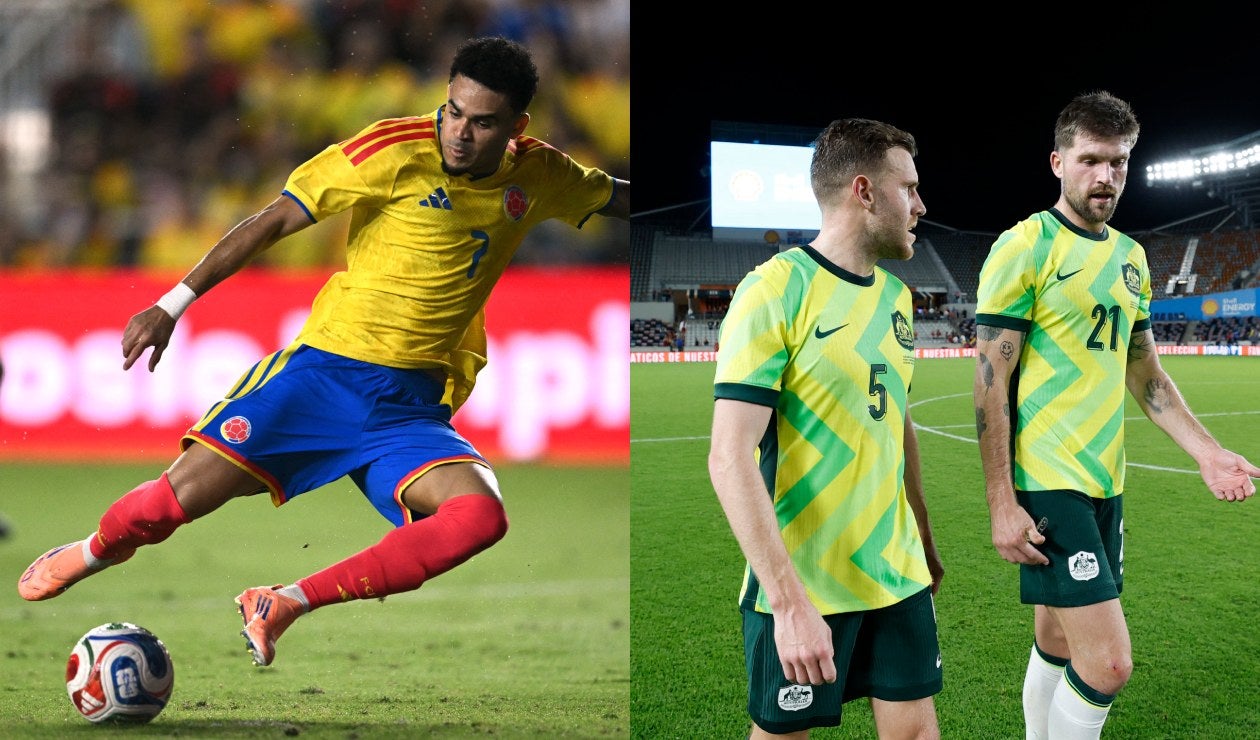 Luis Díaz y selección de Australia en Fecha FIFA