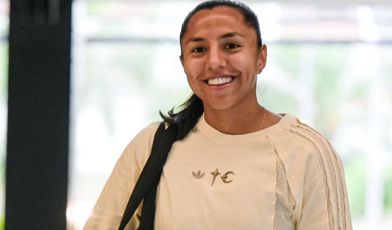 Manuela Vanegas en la concentración de la Selección Colombia