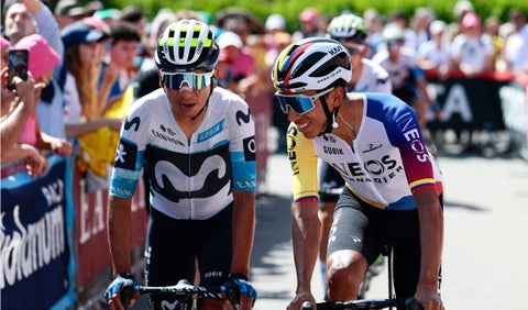 Nairo Quintana y Egan Bernal