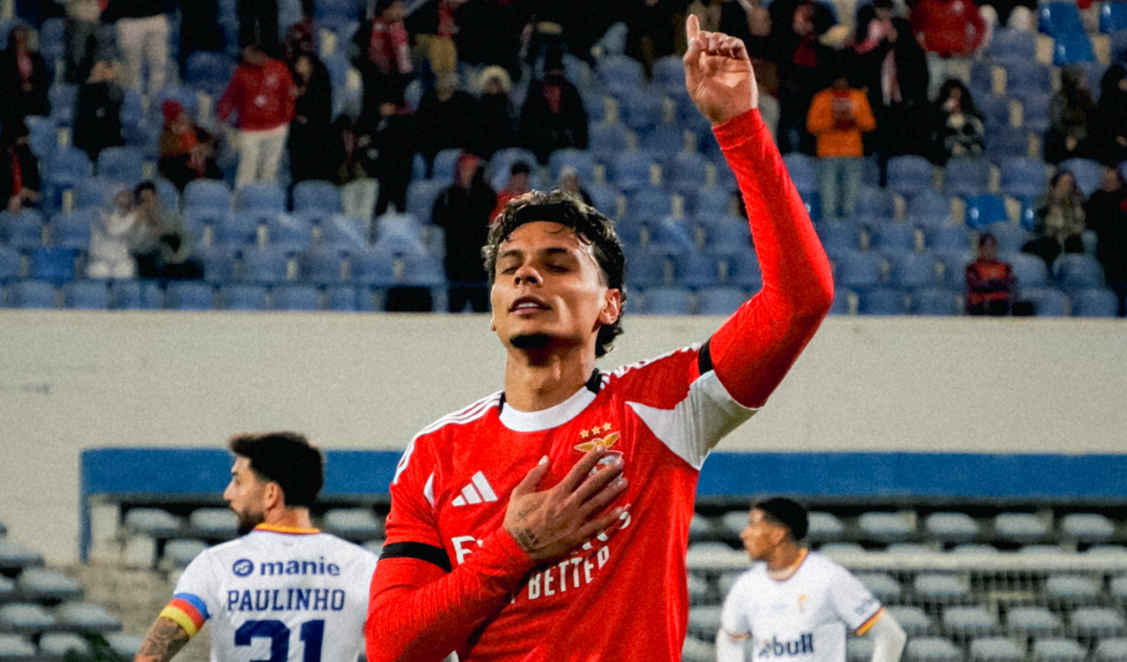 Richard Ríos clave en el triunfo de Benfica en la copa de Portugal