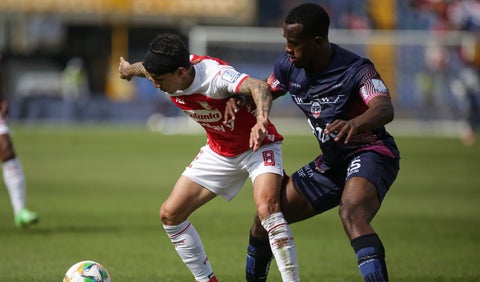 Santa Fe y Fortaleza en duelo por Liga BetPlay 2025-I