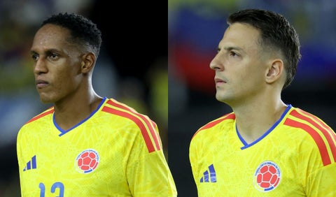 Yerry Mina y Santiago Arias - Selección Colombia