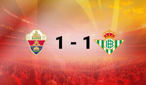 El Elche rescata un punto en su regreso a Primera División