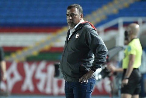 Hárold Rivera, técnico de Santa Fe