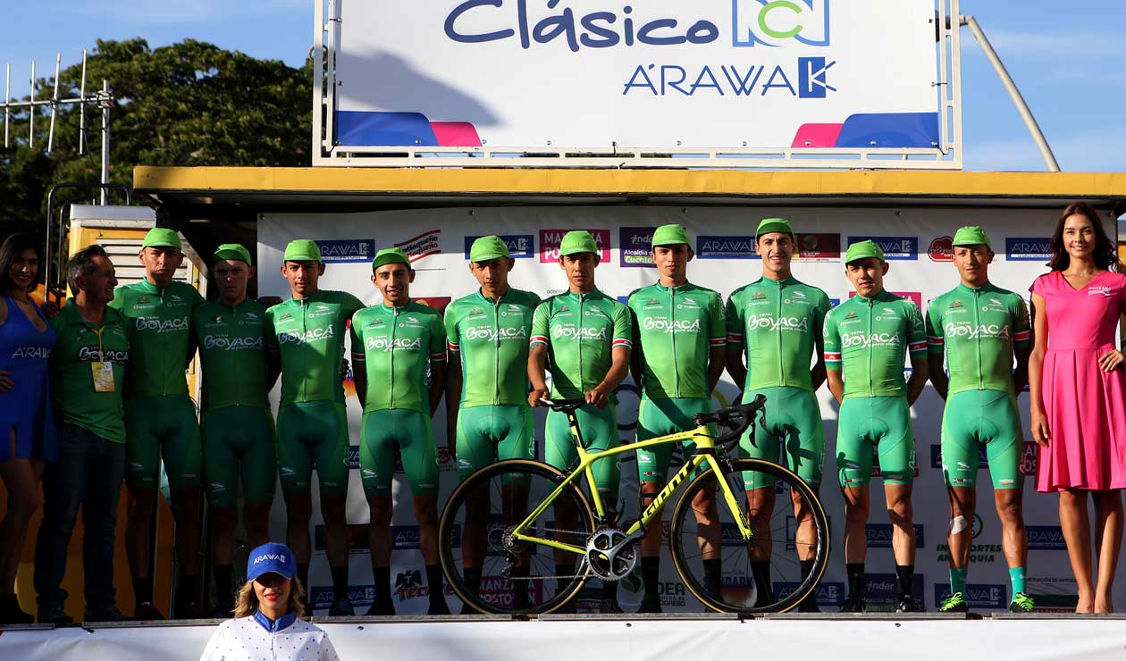 Presentación del equipo Boyacá Es Para Vivirla en el Clásico RCN 2018 