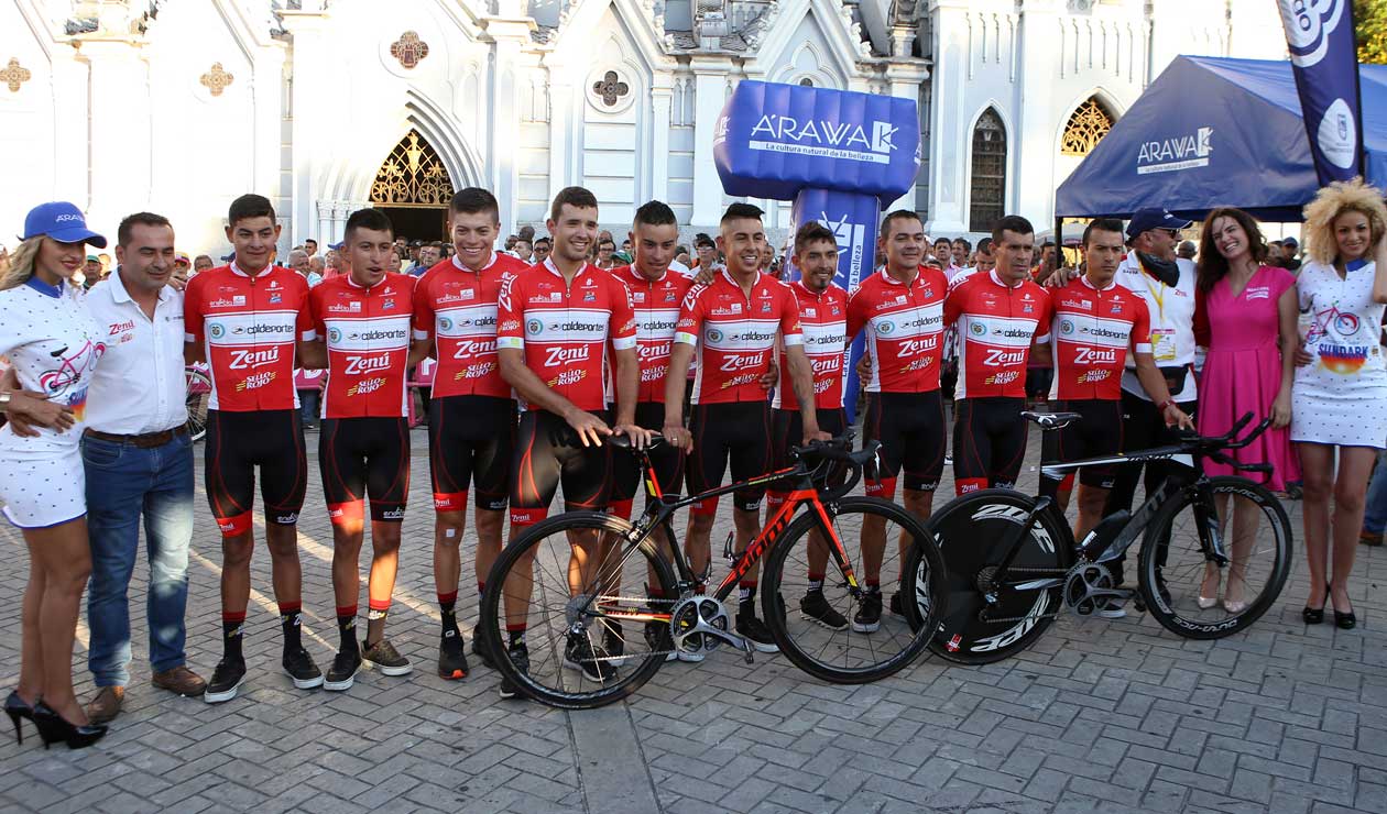 Presentación del equipo Coldeportes Zenú en el Clásico RCN 2018 
