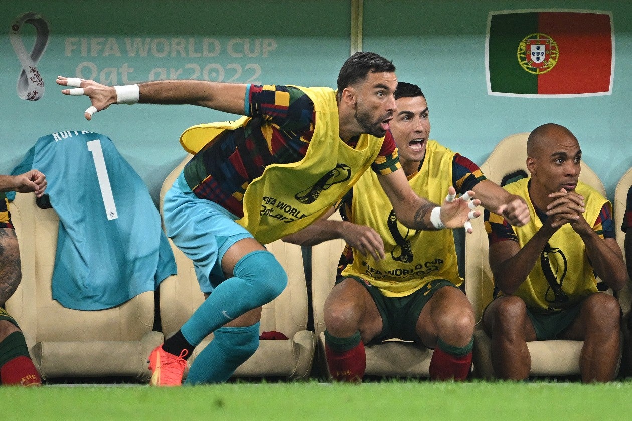 Cristiano Ronaldo en el Portugal vs Suiza, Mundial Qatar 2022