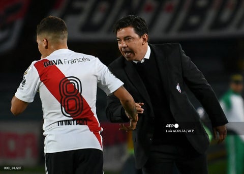 Marcelo Gallardo y Juanfer Quintero, River Plate