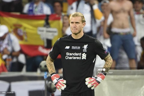 Loris Karius, portero del Liverpool en la final de Champions 2018