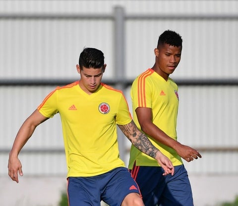 James Rodríguez y Wilmar Barrios - Selección Colombia