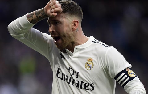Sergio Ramos, central español del Real Madrid