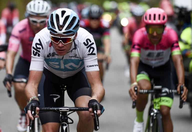 Chris Froome en el 'Giro de Rigo'