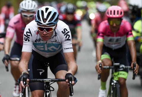Chris Froome en el 'Giro de Rigo'