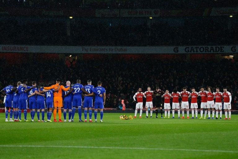Homenaje a Emiliano Sala en el juego Arsenal vs Cardiff