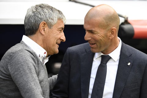Quique Setién, Zinedine Zidane