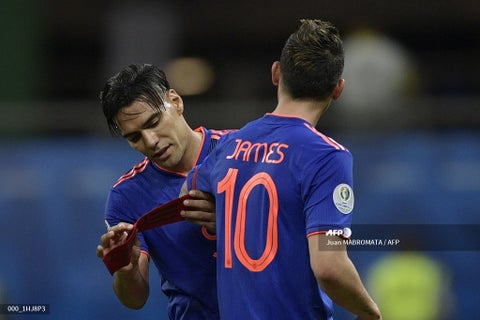 Falcao y James Rodríguez