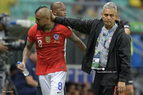 Reinaldo Rueda y Arturo Vidal