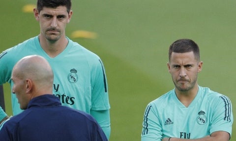 Eden Hazard y Thibaut Courtois - Real Madrid