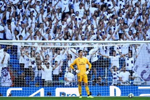 Thibaut Courtois en el Santiago Bernabéu
