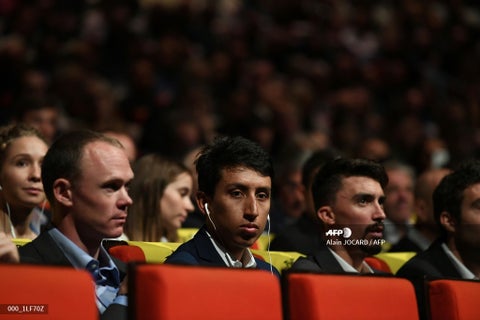 Egan Bernal y Chris Froome - presentación Tour de Francia 2020