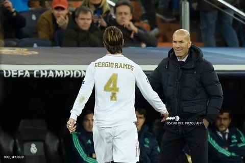 Zidane y Sergio Ramos