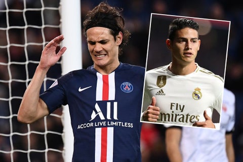 Edison Cavani, James Rodríguez