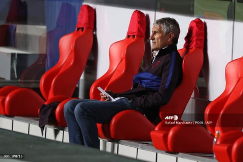 Quique Setién, técnico del Barcelona