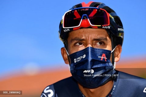 Egan Bernal, ciclista colombiano del Team Ineos