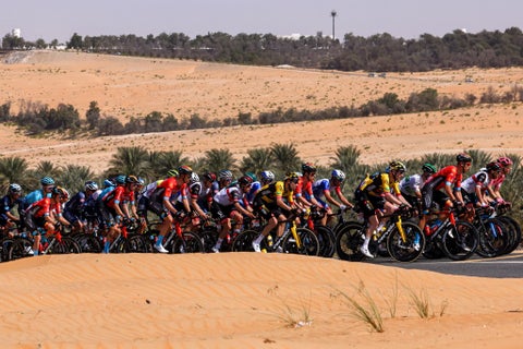 Jasper Philipsen, primer líder del Tour de los Emiratos