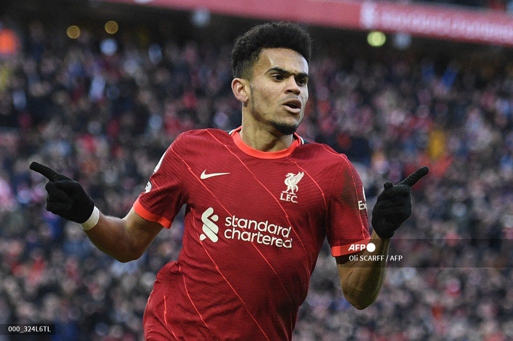 Segundo gol de Luis Díaz en la Premier League con el Liverpool